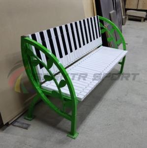 Купить Скамья уличная Клавиши с веточкой 2000*900*630 мм, каркас металл в Аткарске 