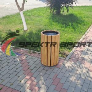 Купить Урна цилиндрическая в деревянной обрешетке лиственница в Аткарске 