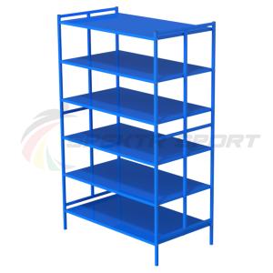 Купить Стеллаж для спортинвентаря открытый двойной (полки металл) в Аткарске 