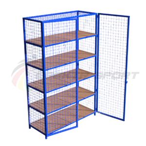 Купить Стеллаж для хранения инвентаря закрытый 2200х500х2500 (разборный) в Аткарске 