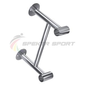 Купить Кронштейн пристенный двухрядного балетного станка Гран Батман из нерж стали в Аткарске 