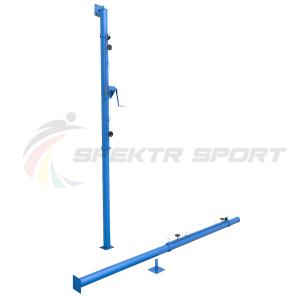 Купить Стойки волейбольные стена-пол с механизмом натяжения и регулировкой высоты сетки в Аткарске 