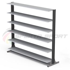 Купить Стеллаж для горных и беговых ботинок (24\40 пар) односторонний мобильный в Аткарске 