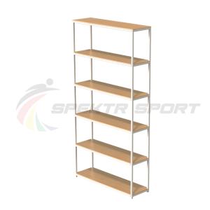 Купить Стеллаж для спортивного инвентаря 6 полок (полки фанера) в Аткарске 