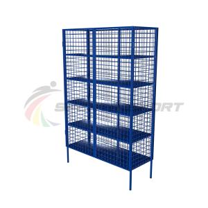 Купить Стеллаж для хранения инвентаря закрытый 1250х500х2000 (разборный) в Аткарске 