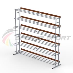 Купить Стеллаж для лыжных ботинок (на 50 пар) разборный в Аткарске 